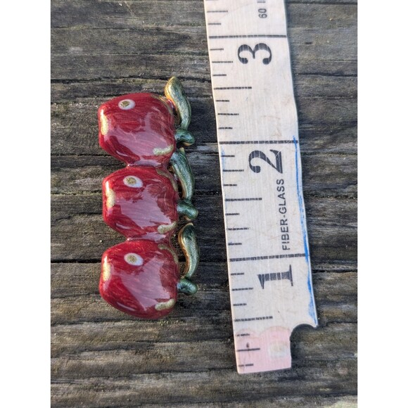 Vintage Apple Brooch Pin: Teacher Gift - Picture 9 of 9